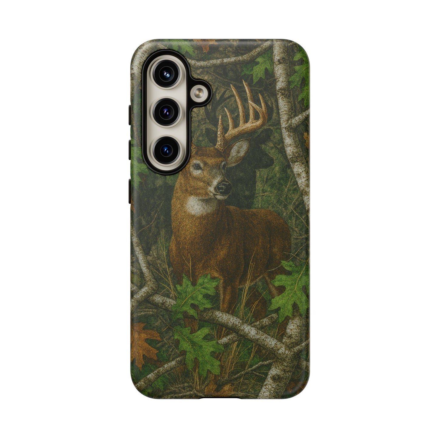 Deer Vintage Tree Camouflage Tough Phone Case