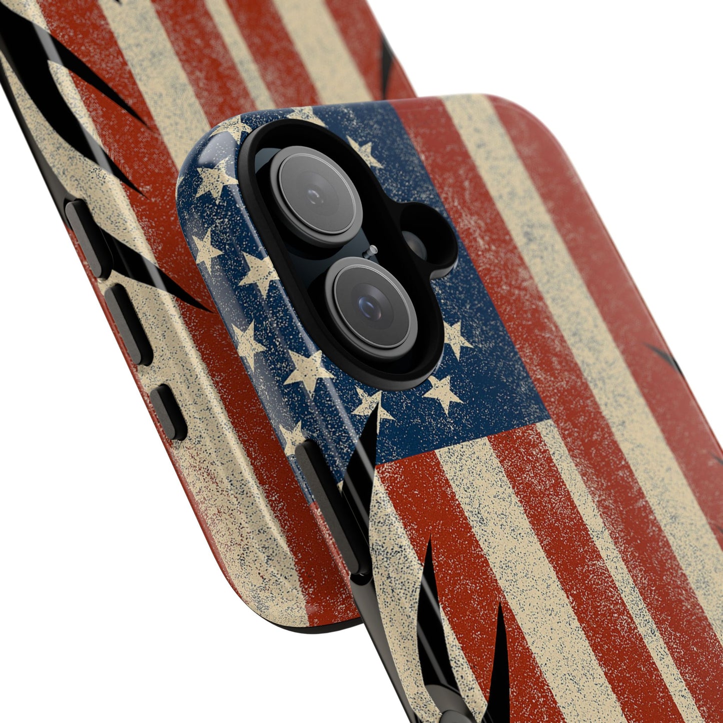 Deer Hunting American Flag Tough Phone Case