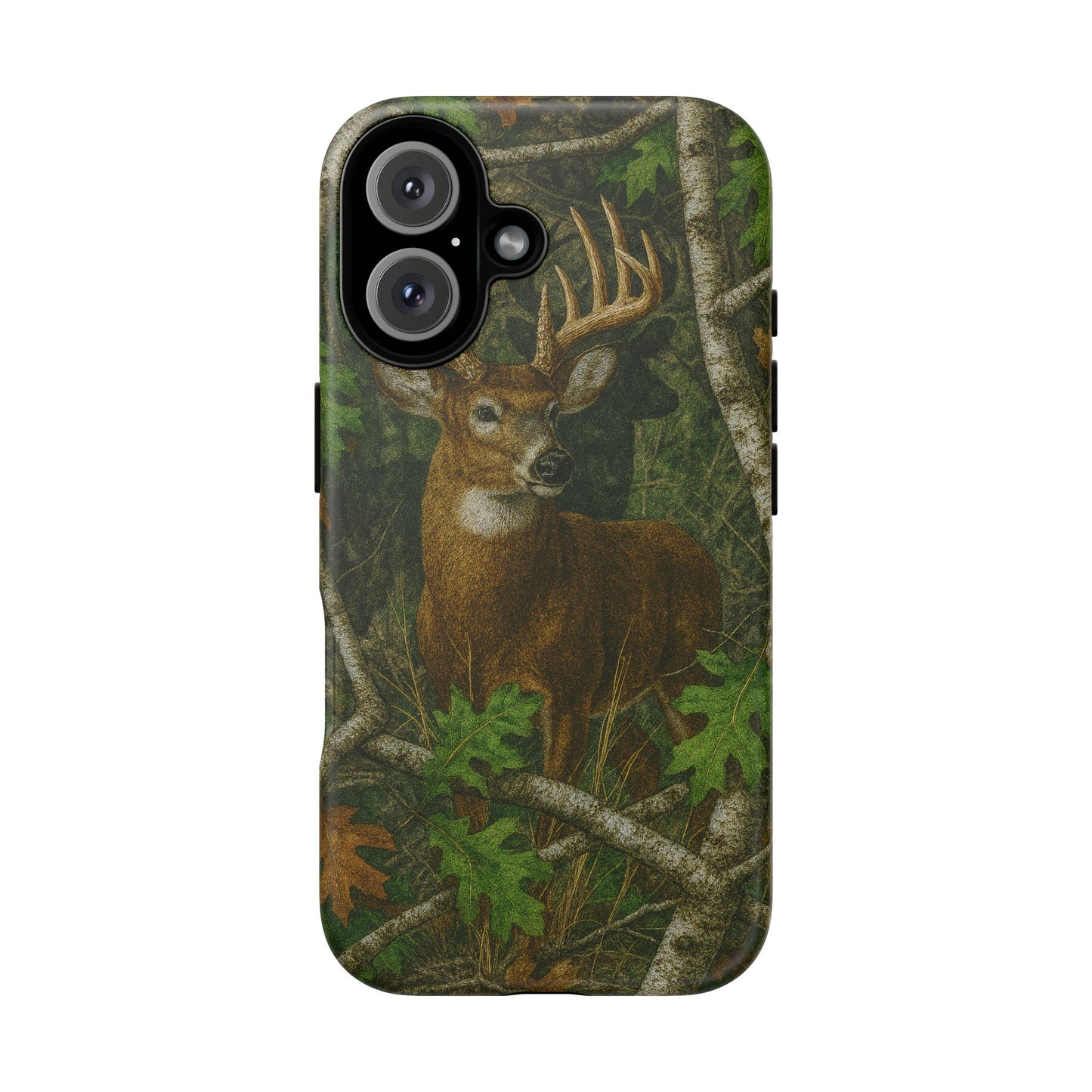 Deer Vintage Tree Camouflage Tough Phone Case