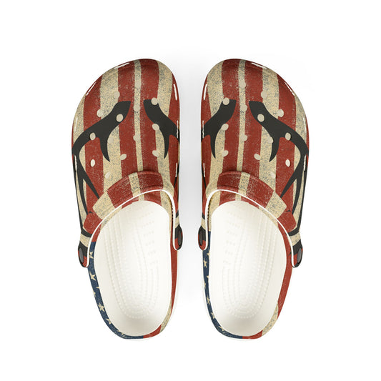 Deer Patriotic EVA Foam Rubber Shoes