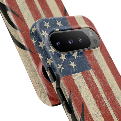 Deer Hunting American Flag Tough Phone Case