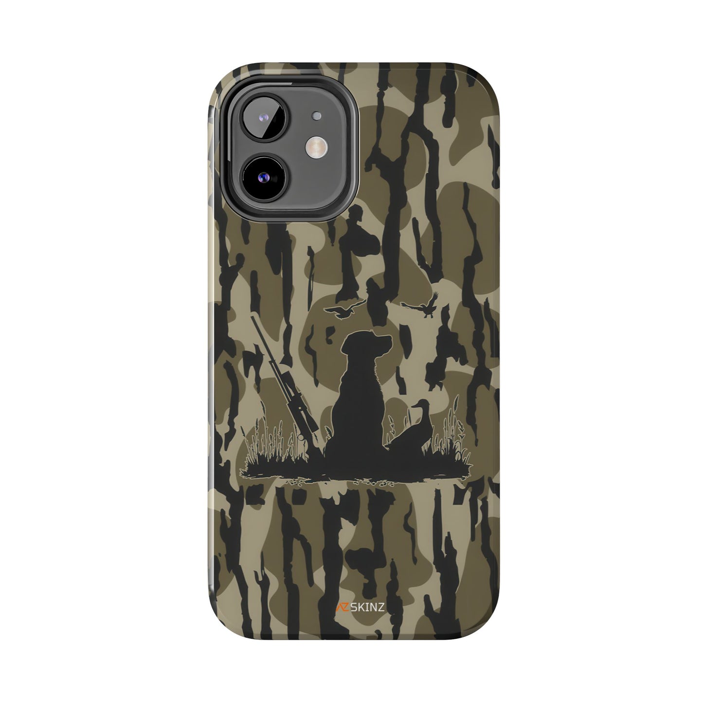 VINTAGE DUCK HUNTING CAMO TOUGH PHONE CASE – DOG HUNTER GIFT