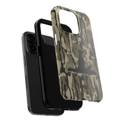 VINTAGE DUCK HUNTING CAMO TOUGH PHONE CASE – DOG HUNTER GIFT