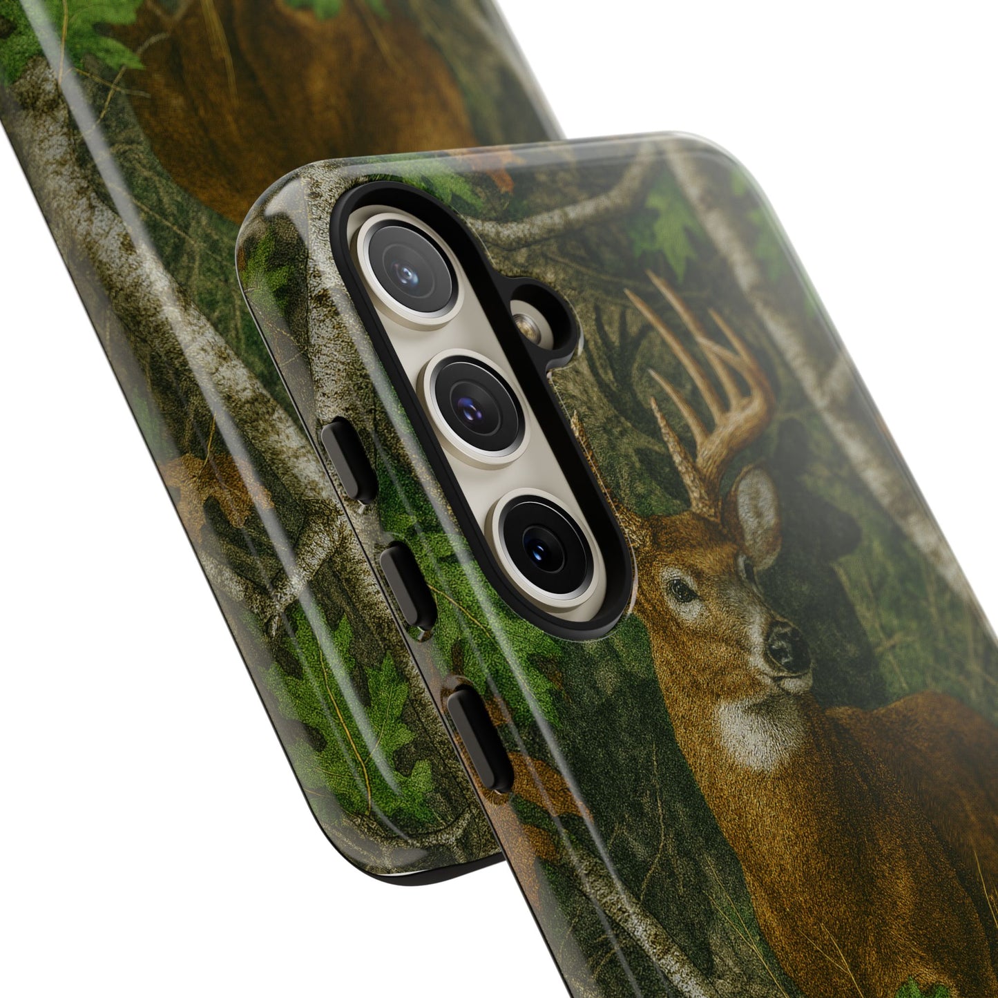 Deer Vintage Tree Camouflage Tough Phone Case