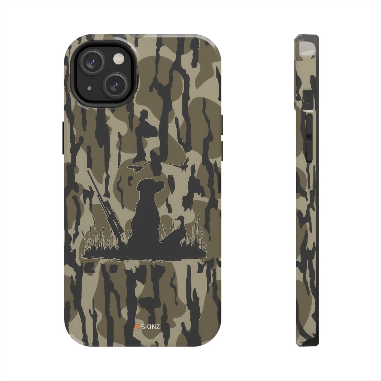 VINTAGE DUCK HUNTING CAMO TOUGH PHONE CASE – DOG HUNTER GIFT
