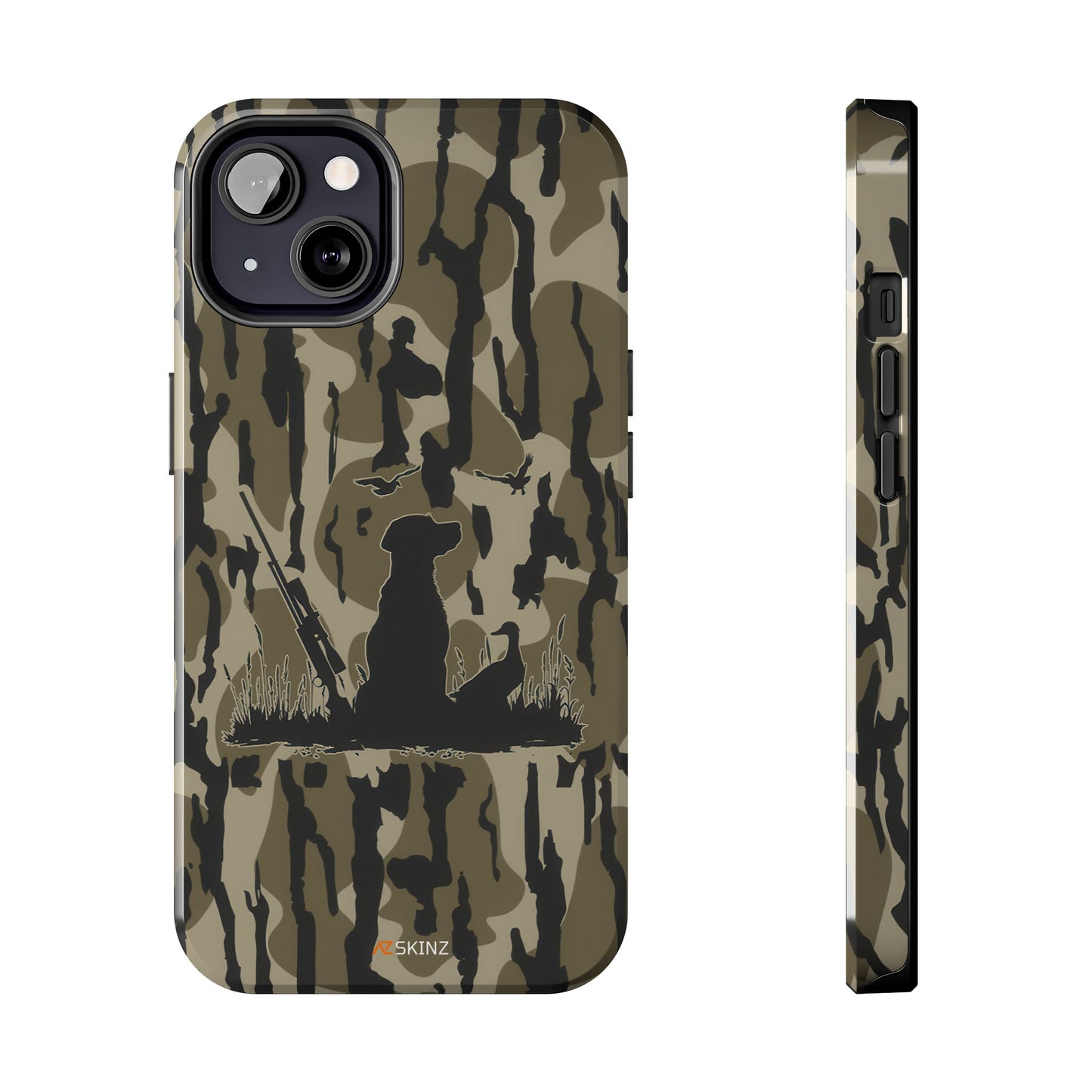 VINTAGE DUCK HUNTING CAMO TOUGH PHONE CASE – DOG HUNTER GIFT
