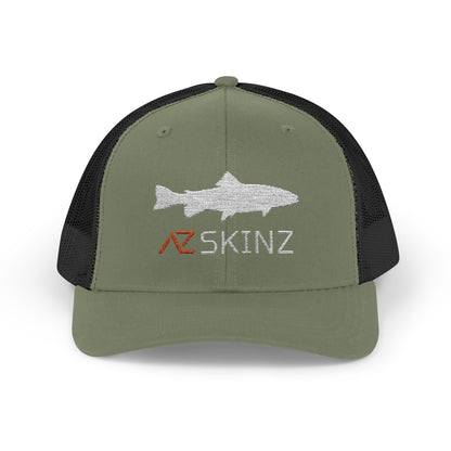 Mountain Trout Flat Brim Trucker Cap