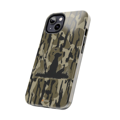 VINTAGE DUCK HUNTING CAMO TOUGH PHONE CASE – DOG HUNTER GIFT