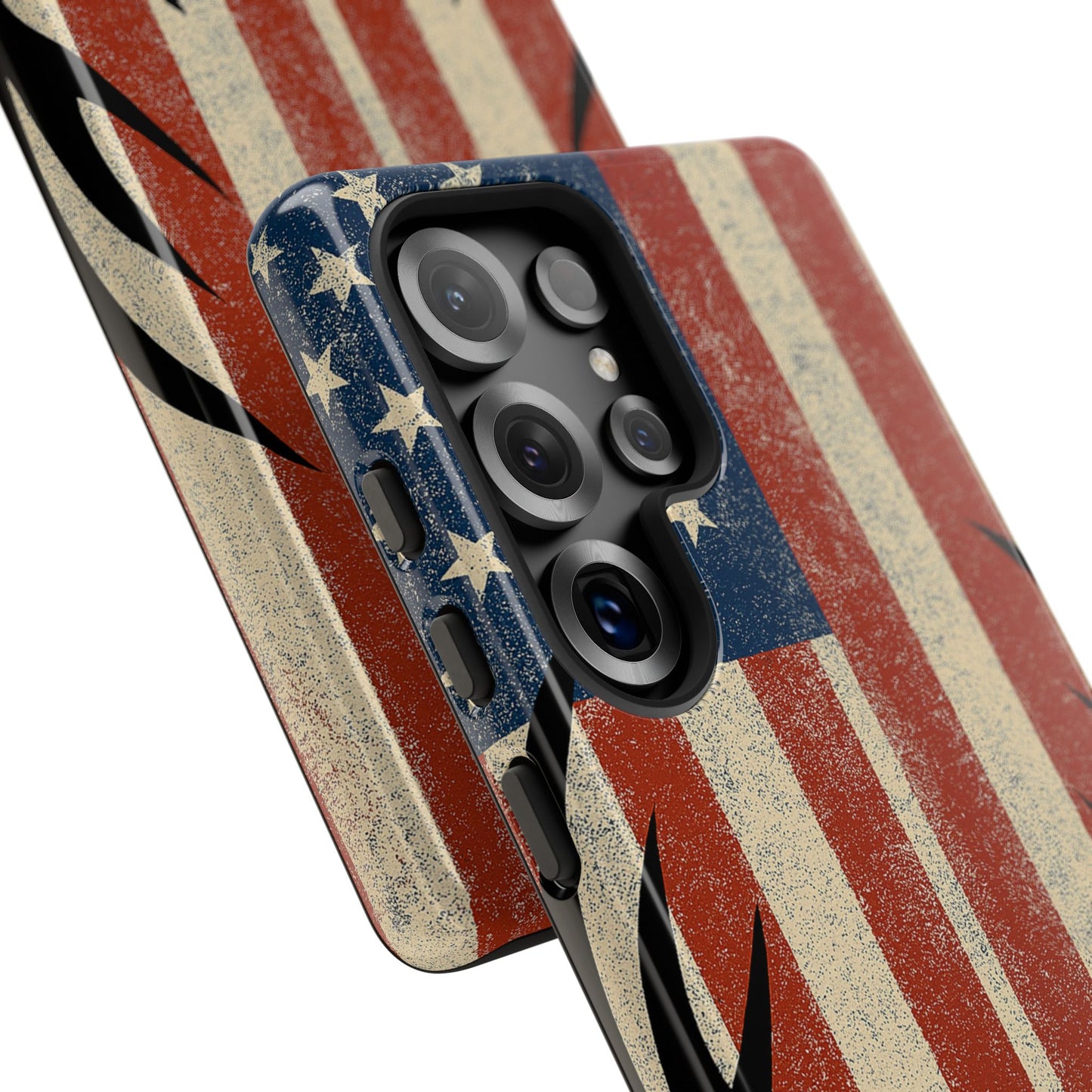 Deer Hunting American Flag Tough Phone Case