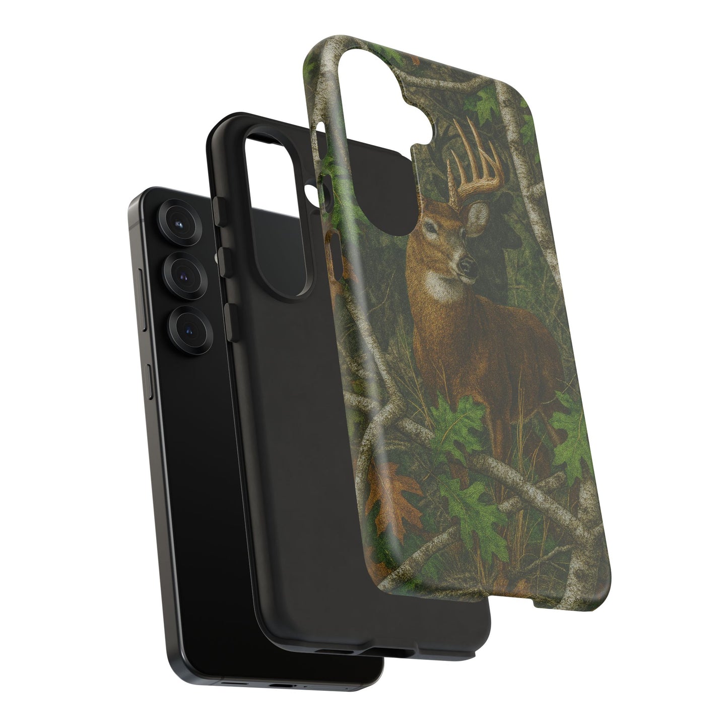Deer Vintage Tree Camouflage Tough Phone Case