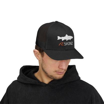 Mountain Trout Flat Brim Trucker Cap