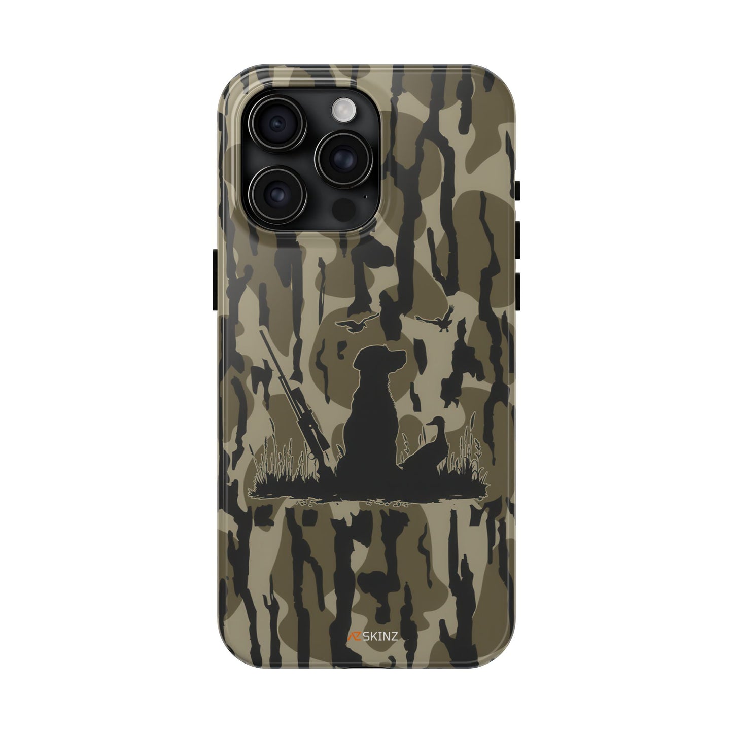 VINTAGE DUCK HUNTING CAMO TOUGH PHONE CASE – DOG HUNTER GIFT