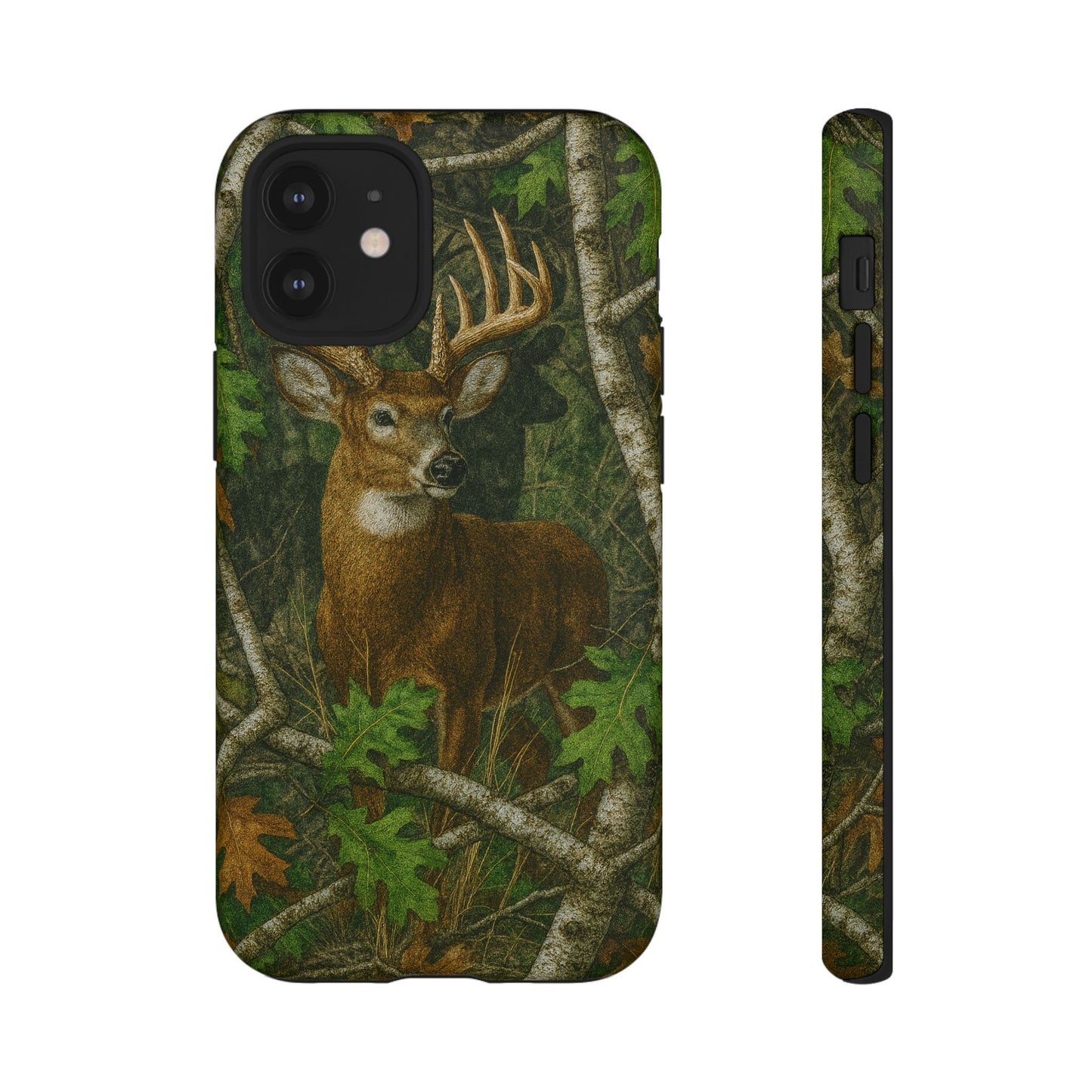 Deer Vintage Tree Camouflage Tough Phone Case