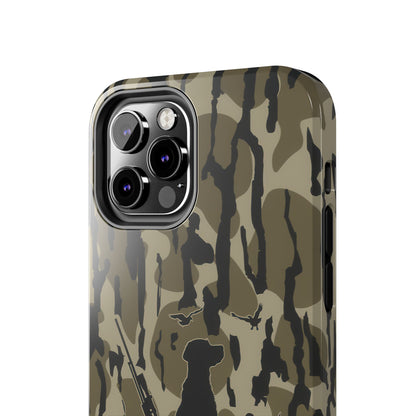 VINTAGE DUCK HUNTING CAMO TOUGH PHONE CASE – DOG HUNTER GIFT