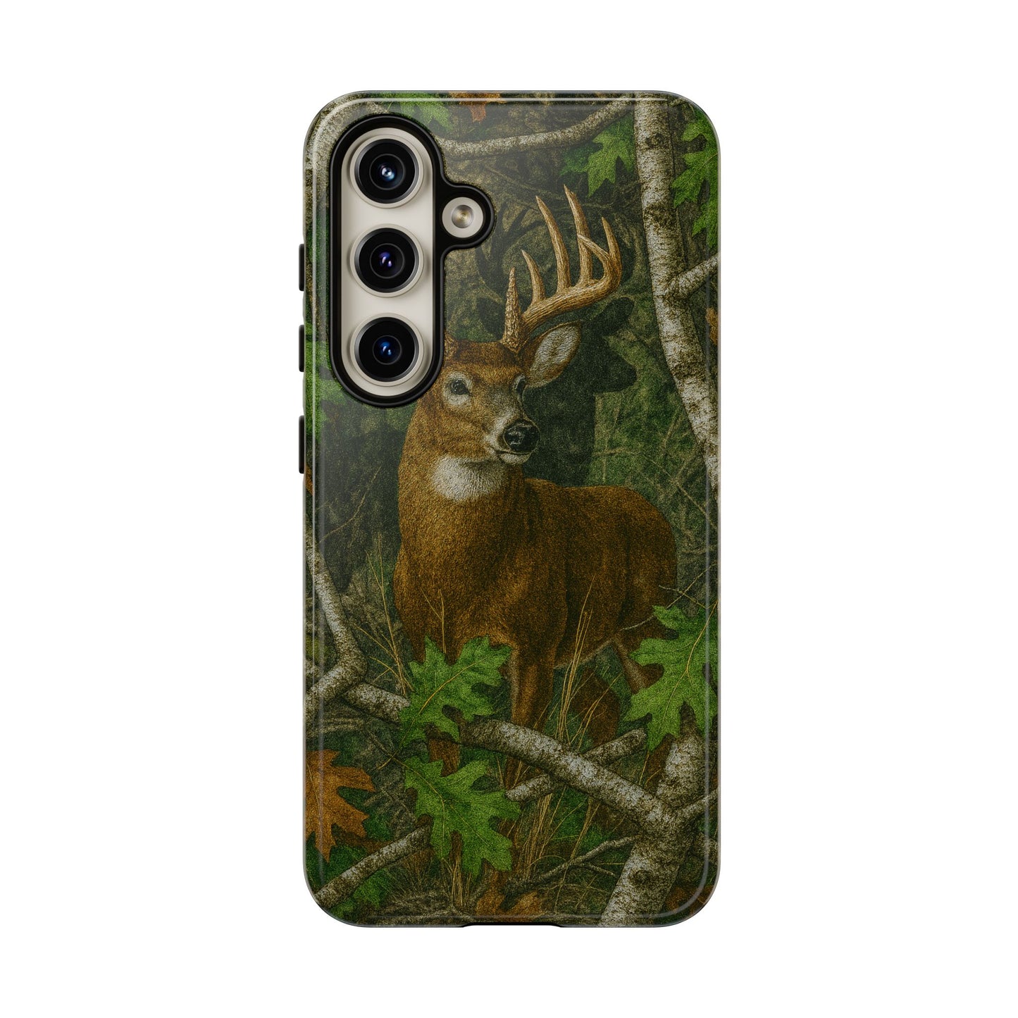 Deer Vintage Tree Camouflage Tough Phone Case