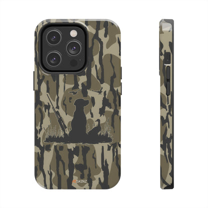 VINTAGE DUCK HUNTING CAMO TOUGH PHONE CASE – DOG HUNTER GIFT