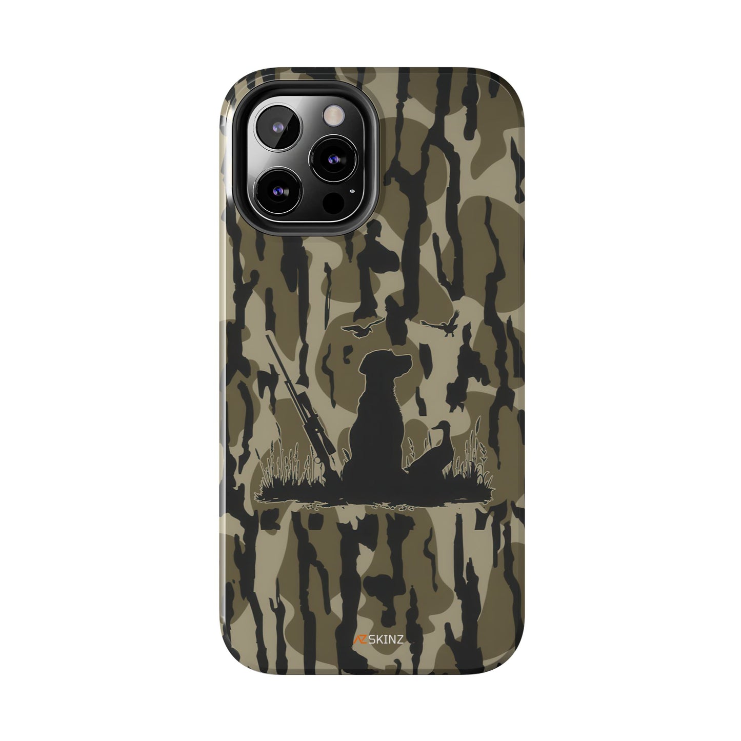 VINTAGE DUCK HUNTING CAMO TOUGH PHONE CASE – DOG HUNTER GIFT