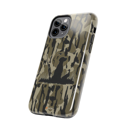 VINTAGE DUCK HUNTING CAMO TOUGH PHONE CASE – DOG HUNTER GIFT