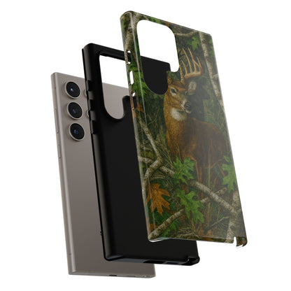 Deer Vintage Tree Camouflage Tough Phone Case