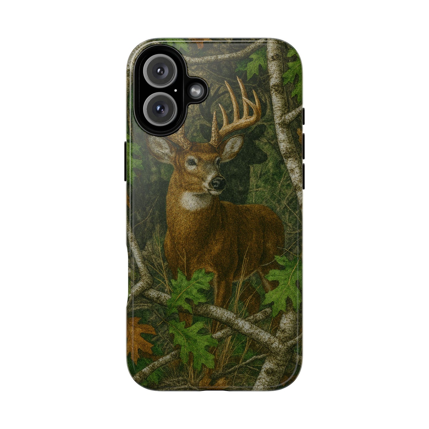 Deer Vintage Tree Camouflage Tough Phone Case