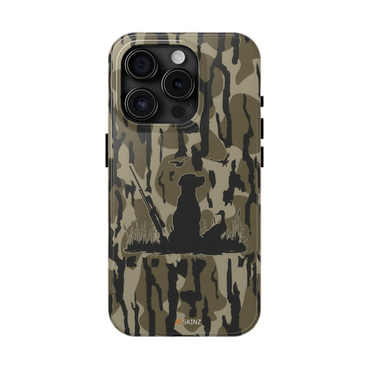 VINTAGE DUCK HUNTING CAMO TOUGH PHONE CASE – DOG HUNTER GIFT