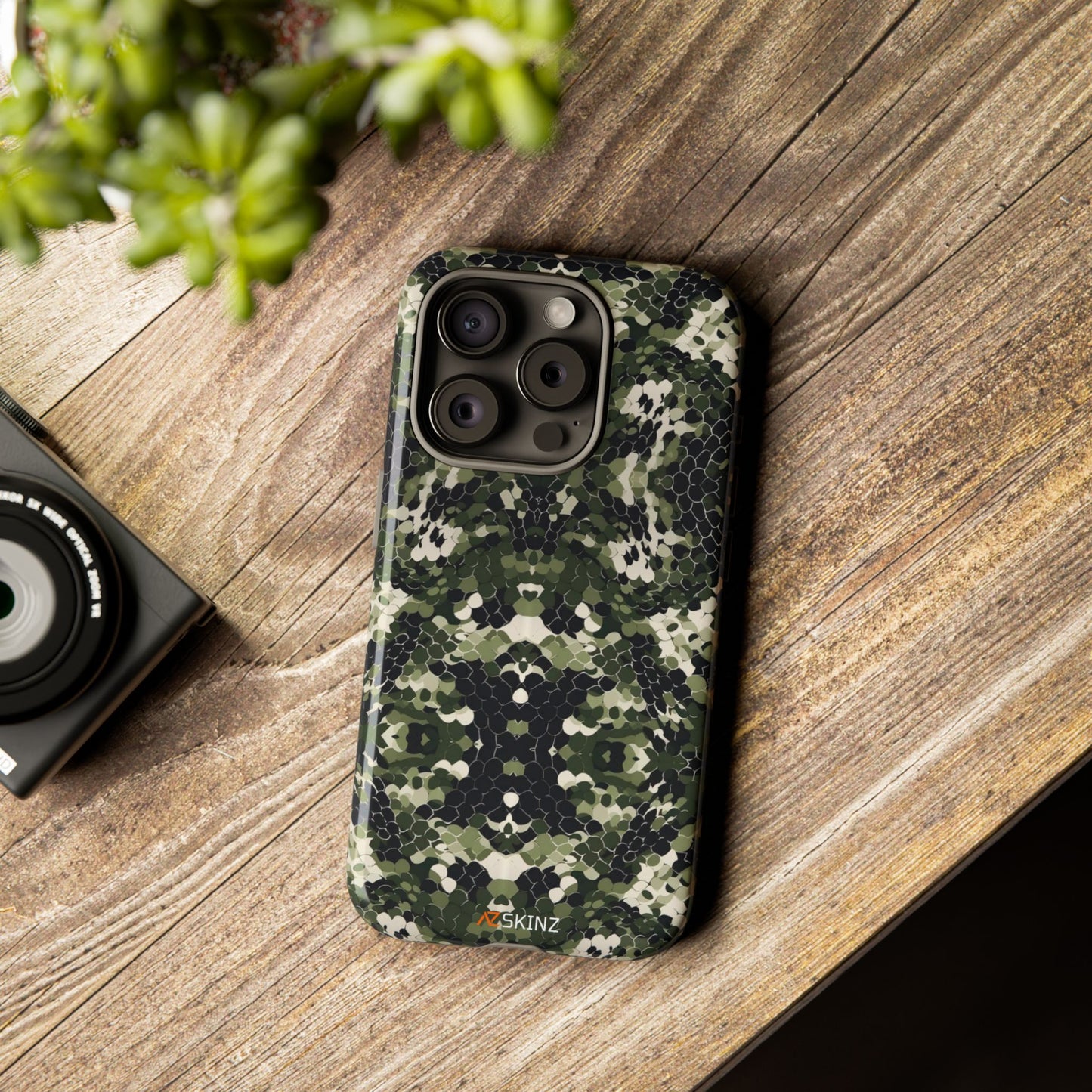 seamless camo tough phone case
