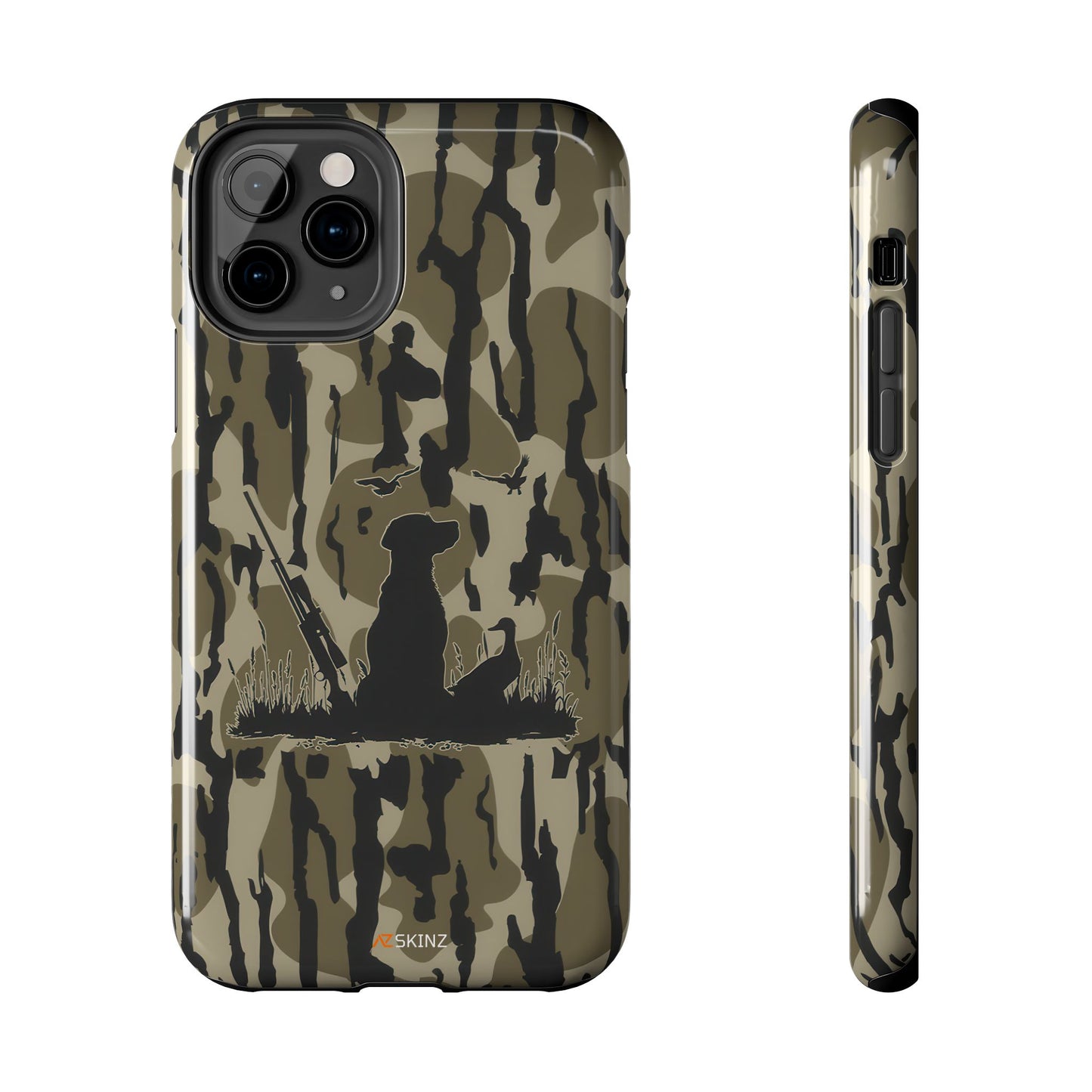 VINTAGE DUCK HUNTING CAMO TOUGH PHONE CASE – DOG HUNTER GIFT