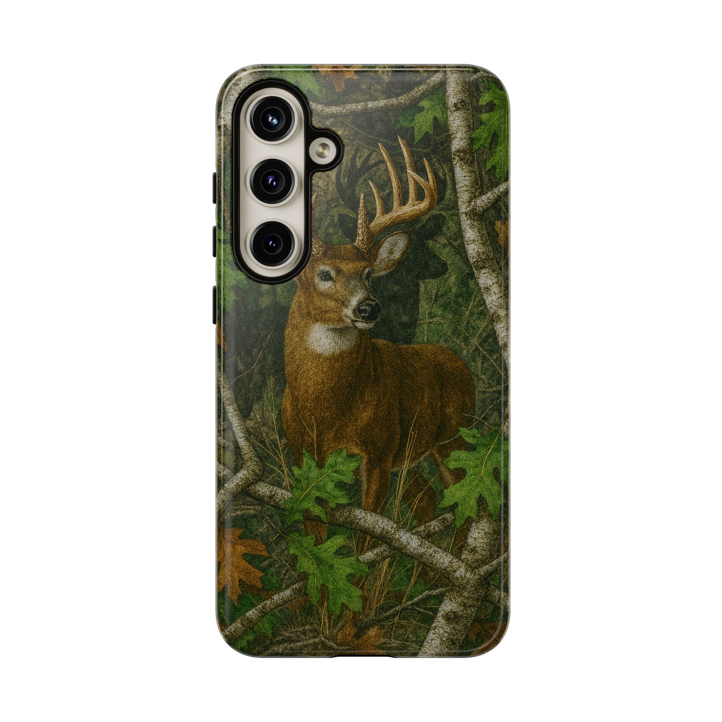 Deer Vintage Tree Camouflage Tough Phone Case