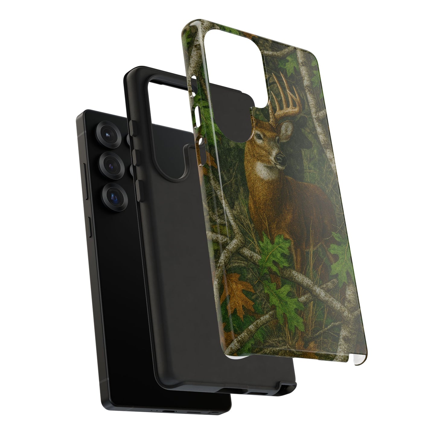 Deer Vintage Tree Camouflage Tough Phone Case