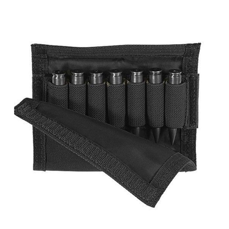 Portable Adjustable Tactical Buttstock Shell Holder