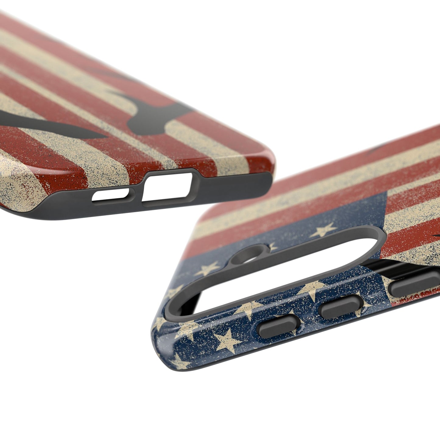 Deer Hunting American Flag Tough Phone Case