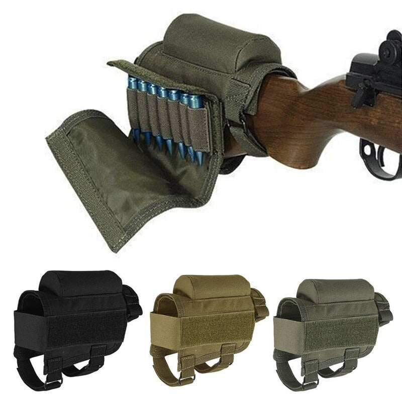Portable Adjustable Tactical Buttstock Shell Holder
