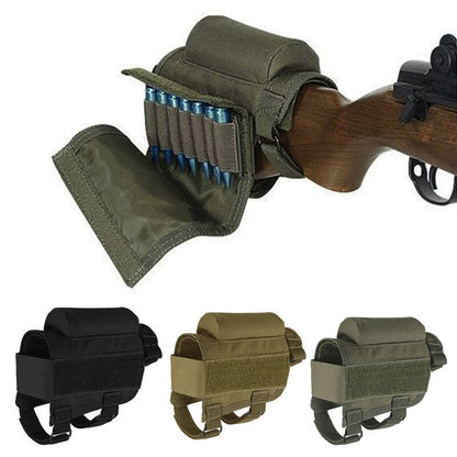 Portable Adjustable Tactical Buttstock Shell Holder