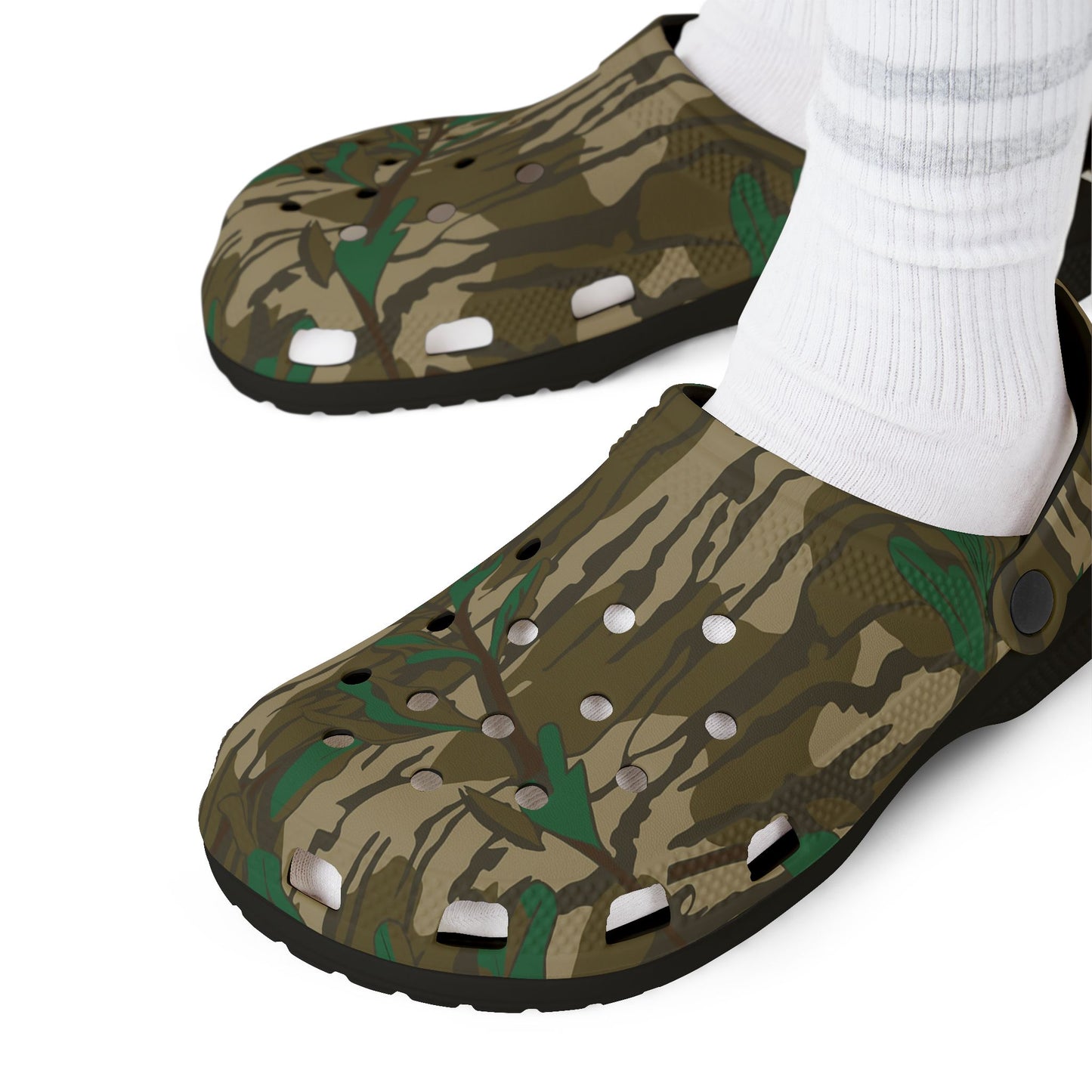 Wicked Camo Tree EVA Foam Rubber Shoes,