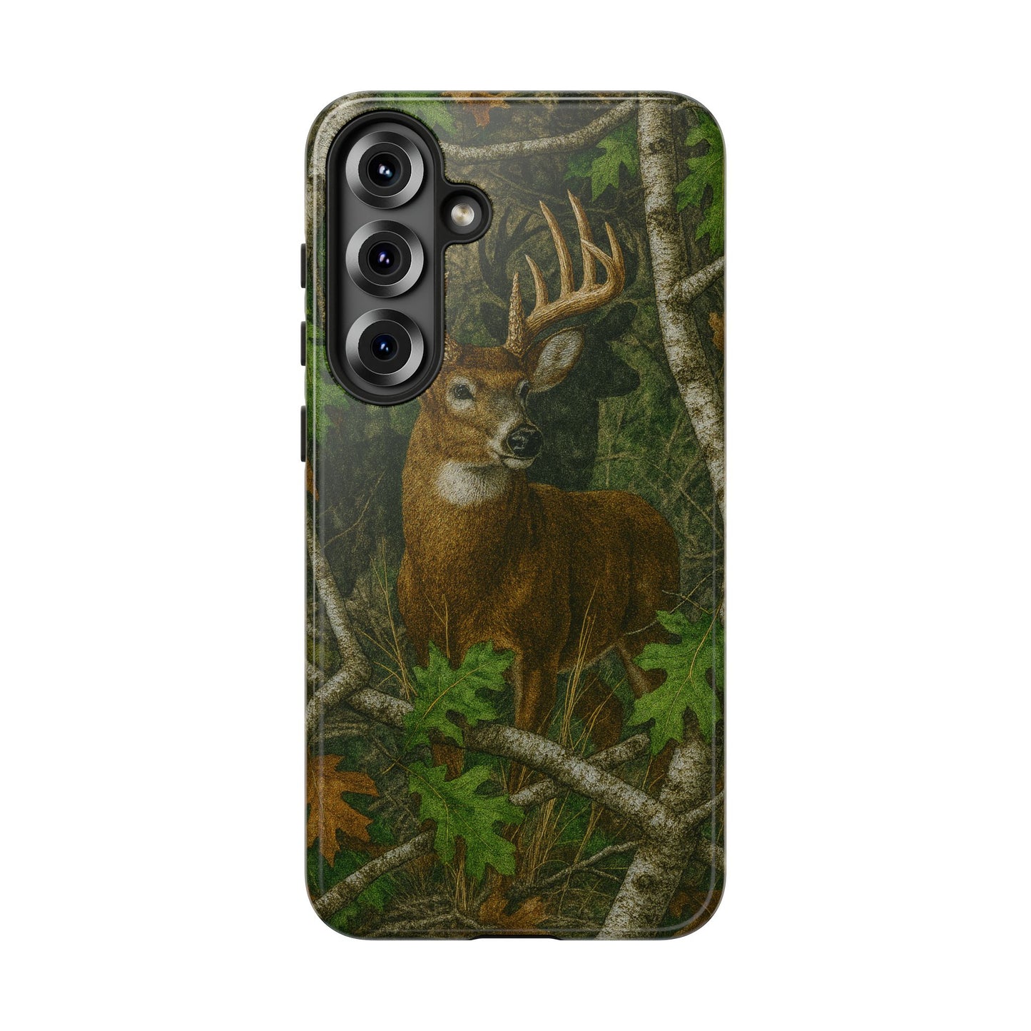 Deer Vintage Tree Camouflage Tough Phone Case