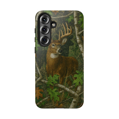 Deer Vintage Tree Camouflage Tough Phone Case