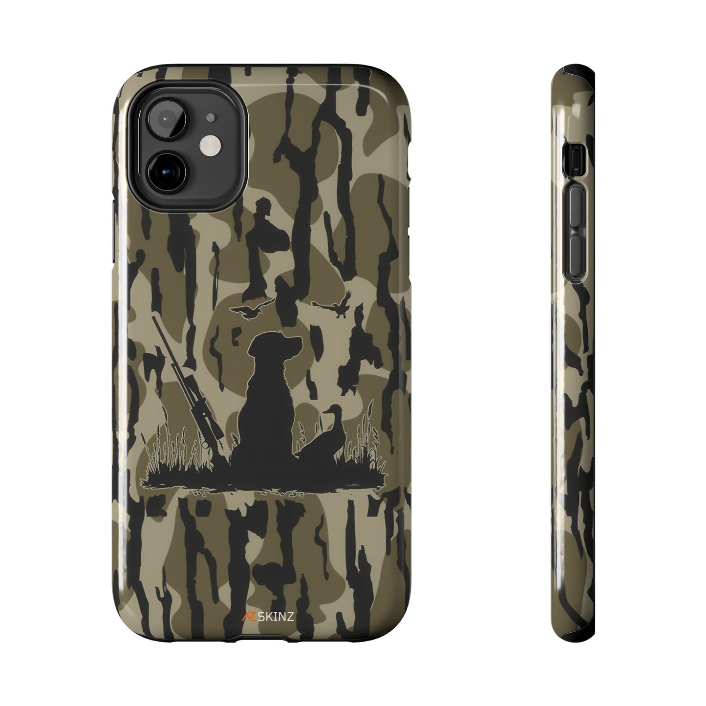 VINTAGE DUCK HUNTING CAMO TOUGH PHONE CASE – DOG HUNTER GIFT