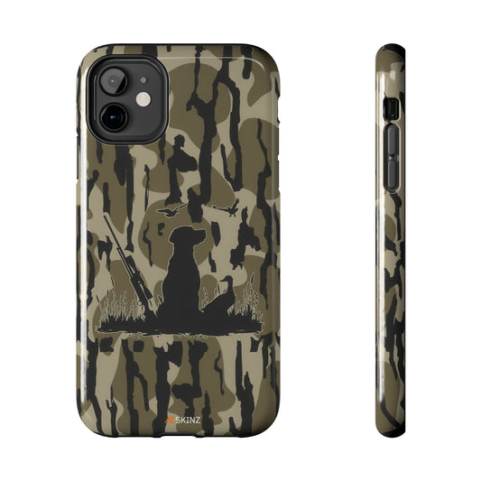 VINTAGE DUCK HUNTING CAMO TOUGH PHONE CASE – DOG HUNTER GIFT