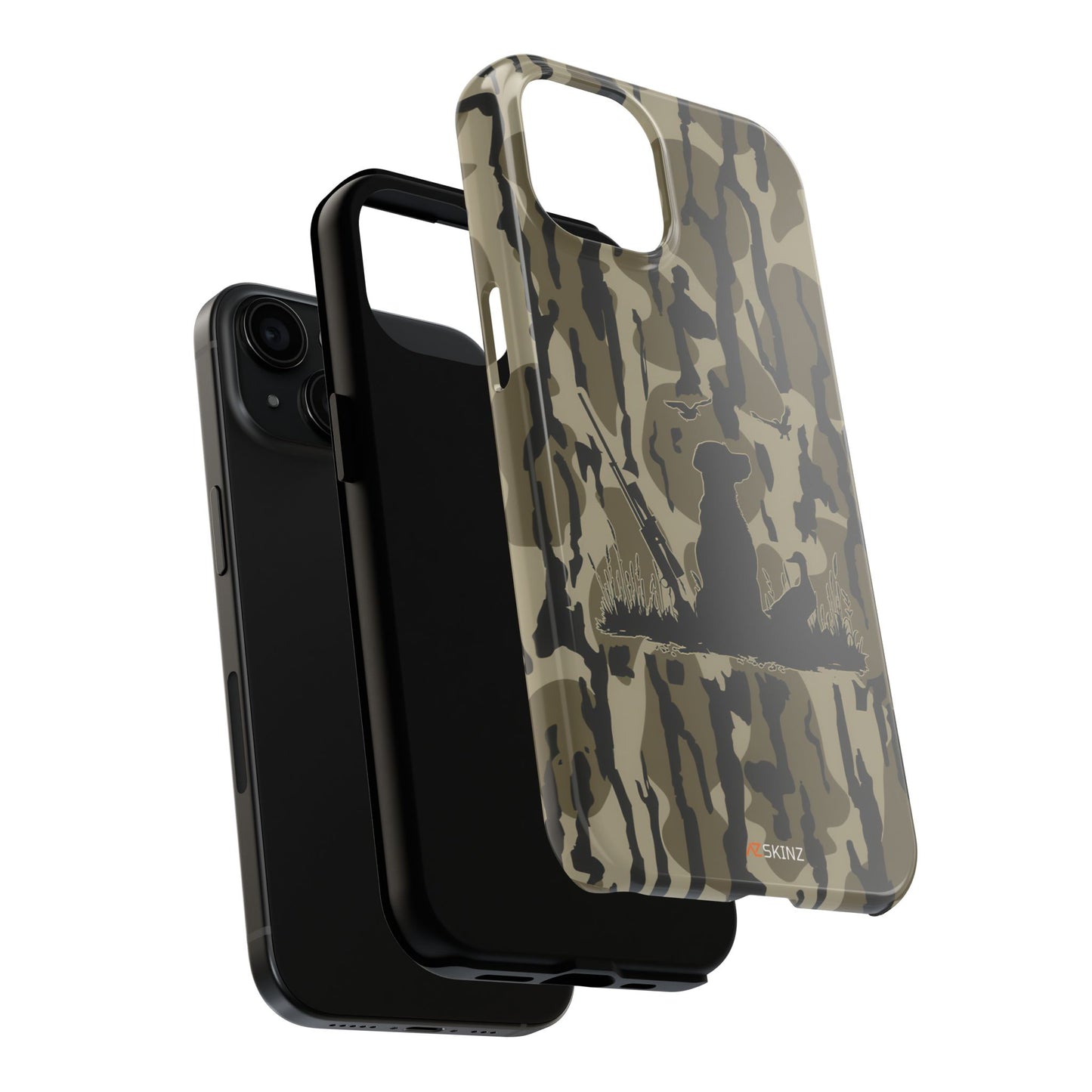 VINTAGE DUCK HUNTING CAMO TOUGH PHONE CASE – DOG HUNTER GIFT