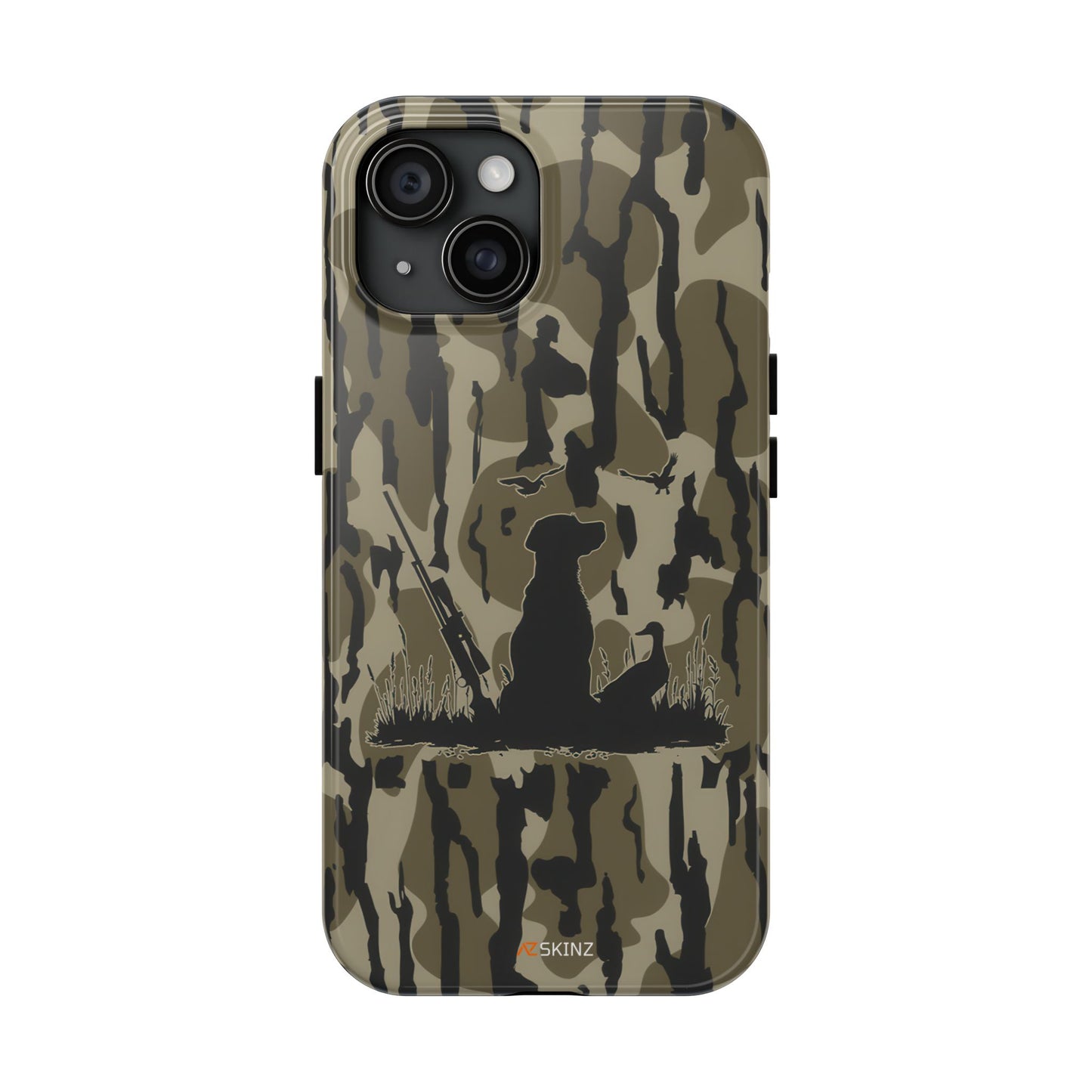 VINTAGE DUCK HUNTING CAMO TOUGH PHONE CASE – DOG HUNTER GIFT