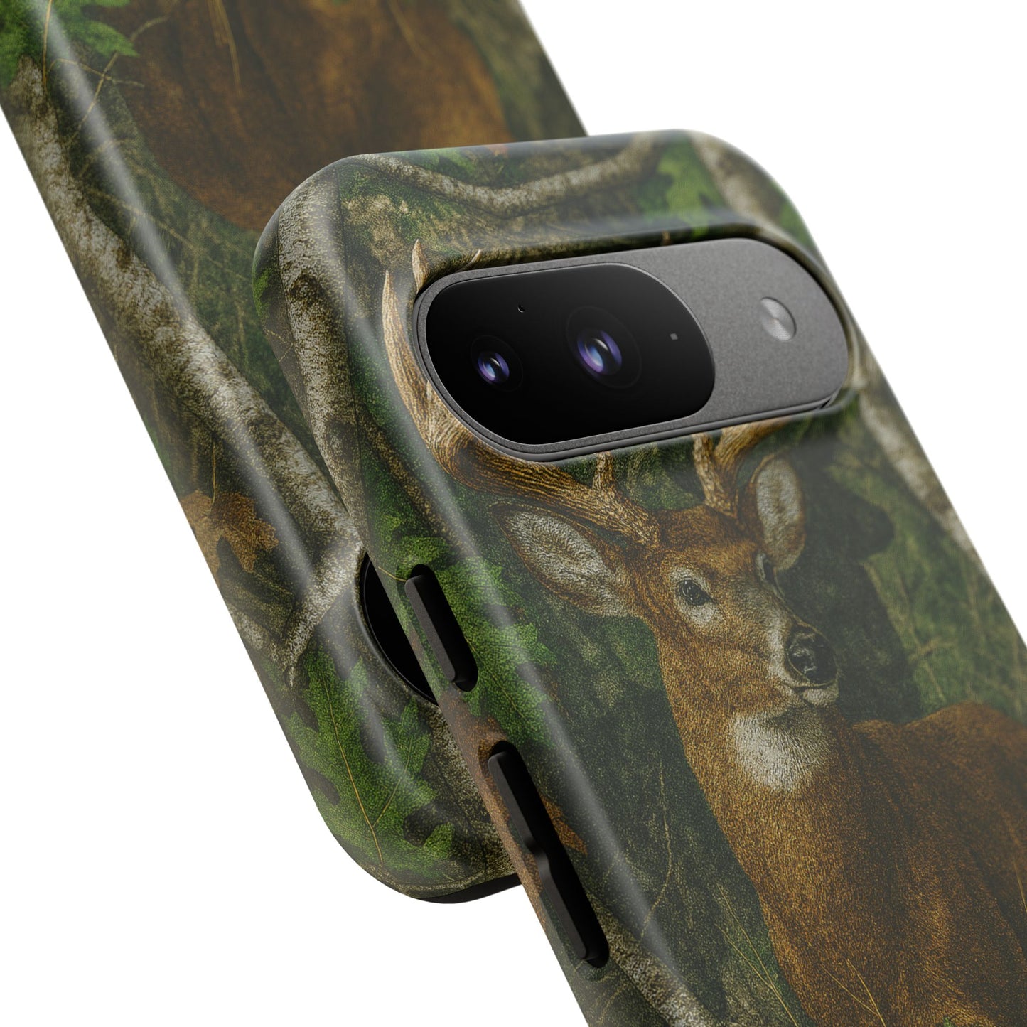 Deer Vintage Tree Camouflage Tough Phone Case