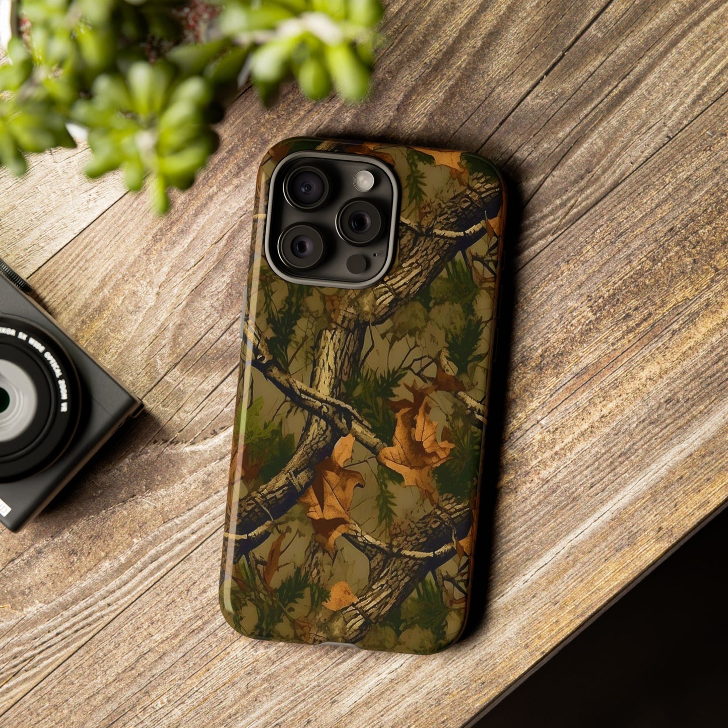 TREE CAMO HUNTING TOUGH PHONE CASE