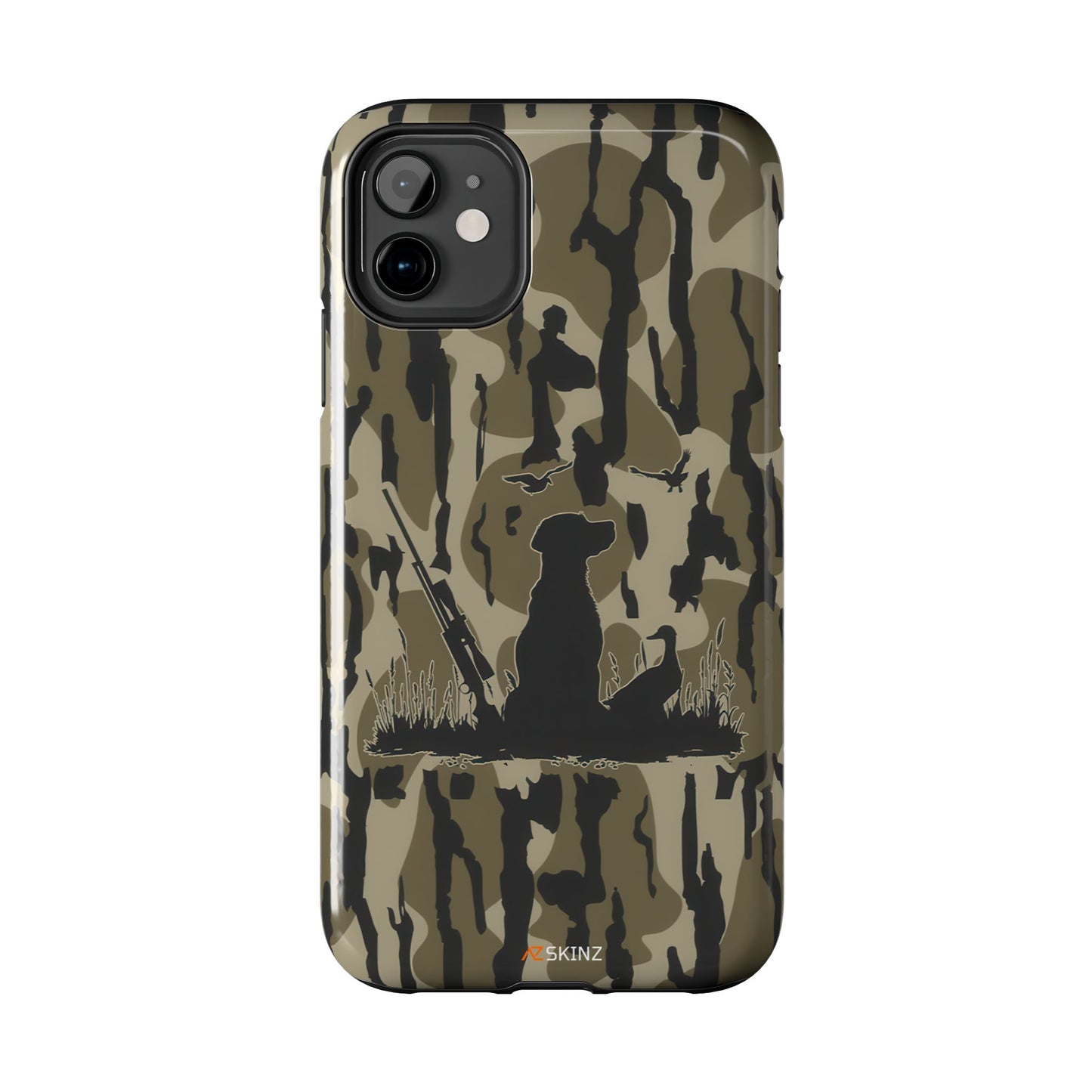 VINTAGE DUCK HUNTING CAMO TOUGH PHONE CASE – DOG HUNTER GIFT