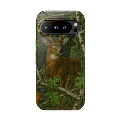 Deer Vintage Tree Camouflage Tough Phone Case
