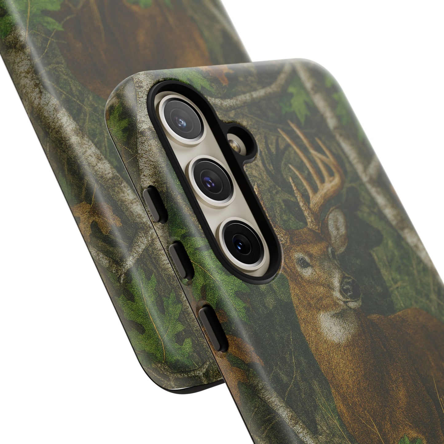Deer Vintage Tree Camouflage Tough Phone Case