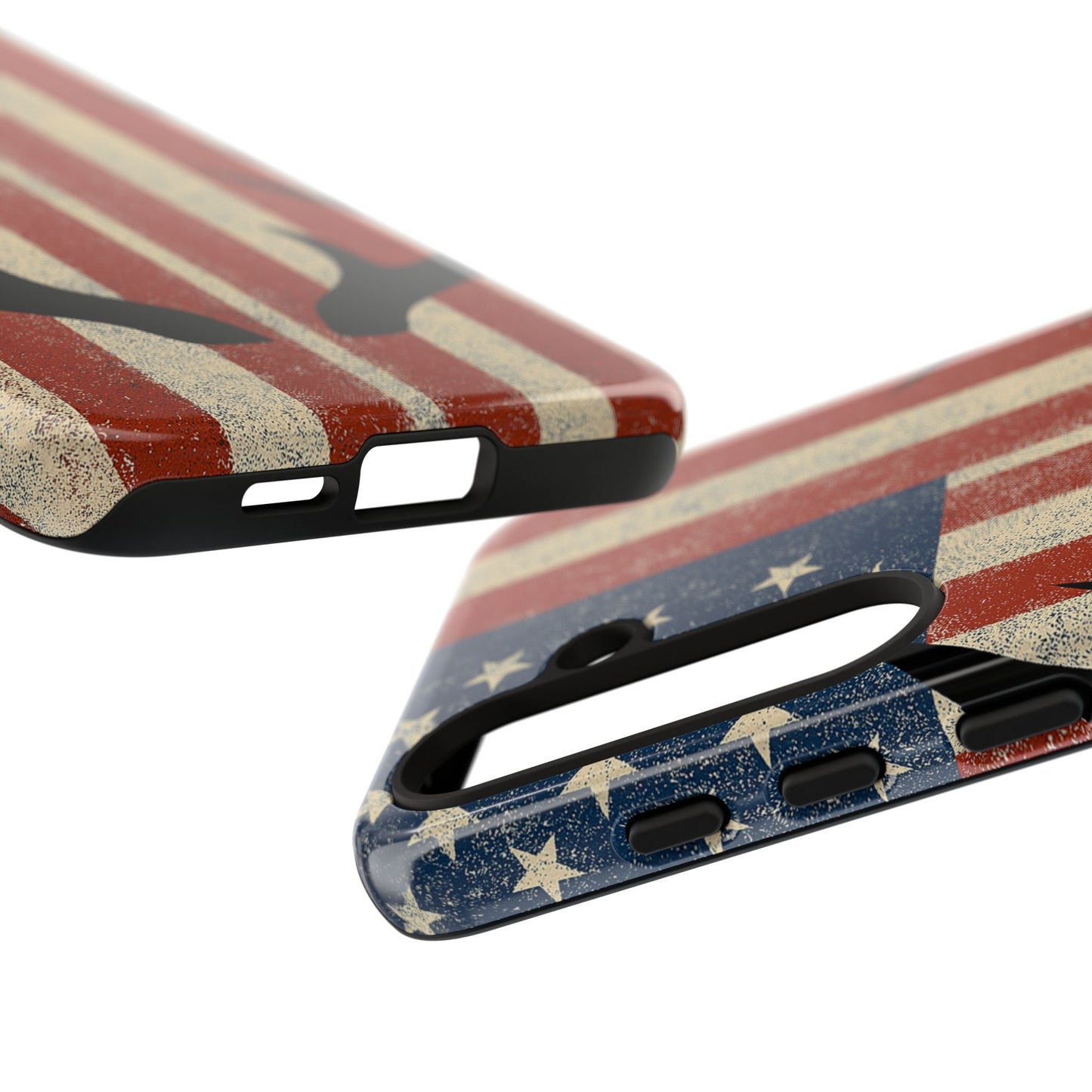 Deer Hunting American Flag Tough Phone Case