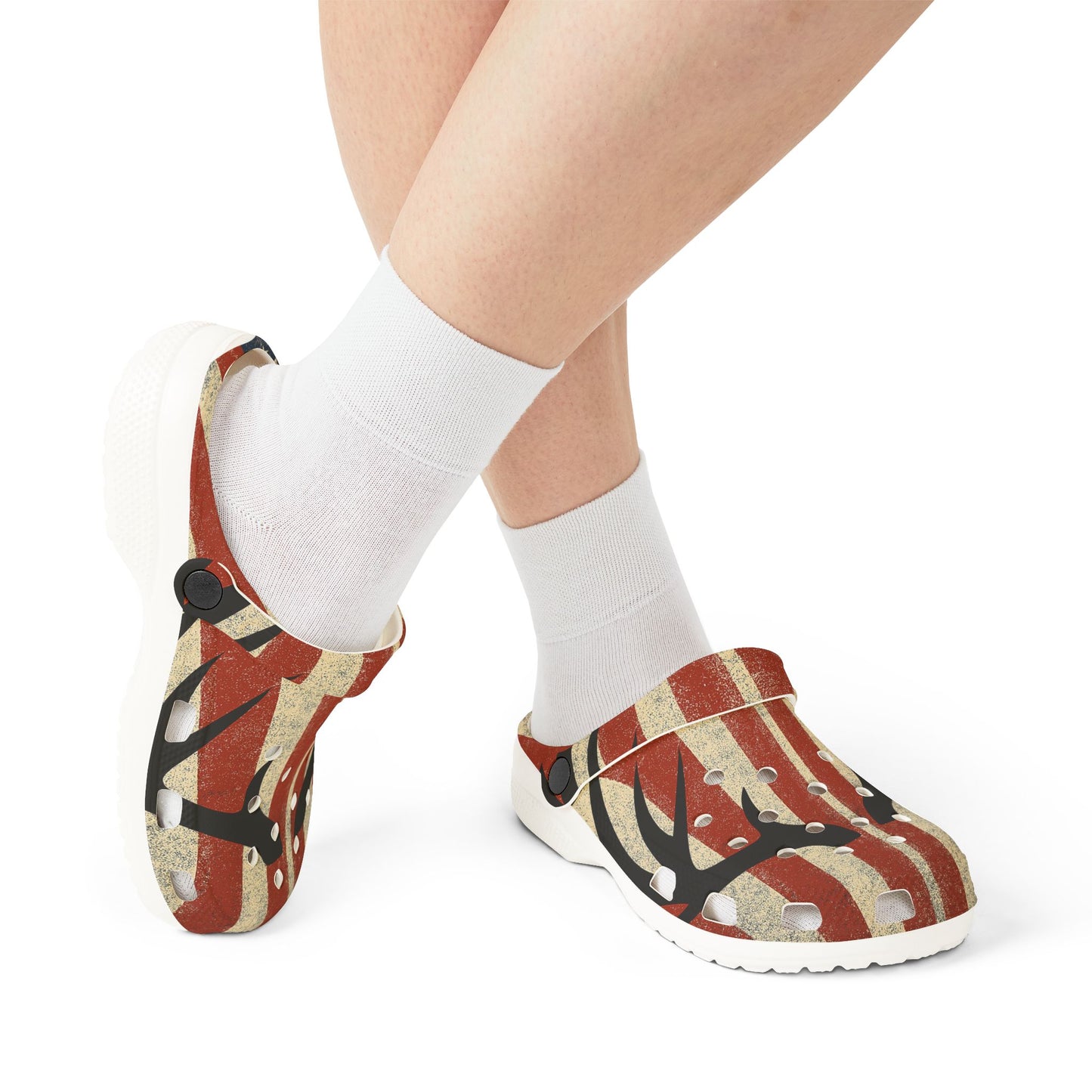 Deer Patriotic EVA Foam Rubber Shoes