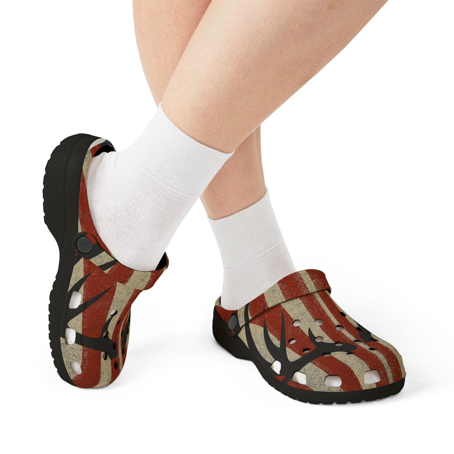 Deer Patriotic EVA Foam Rubber Shoes