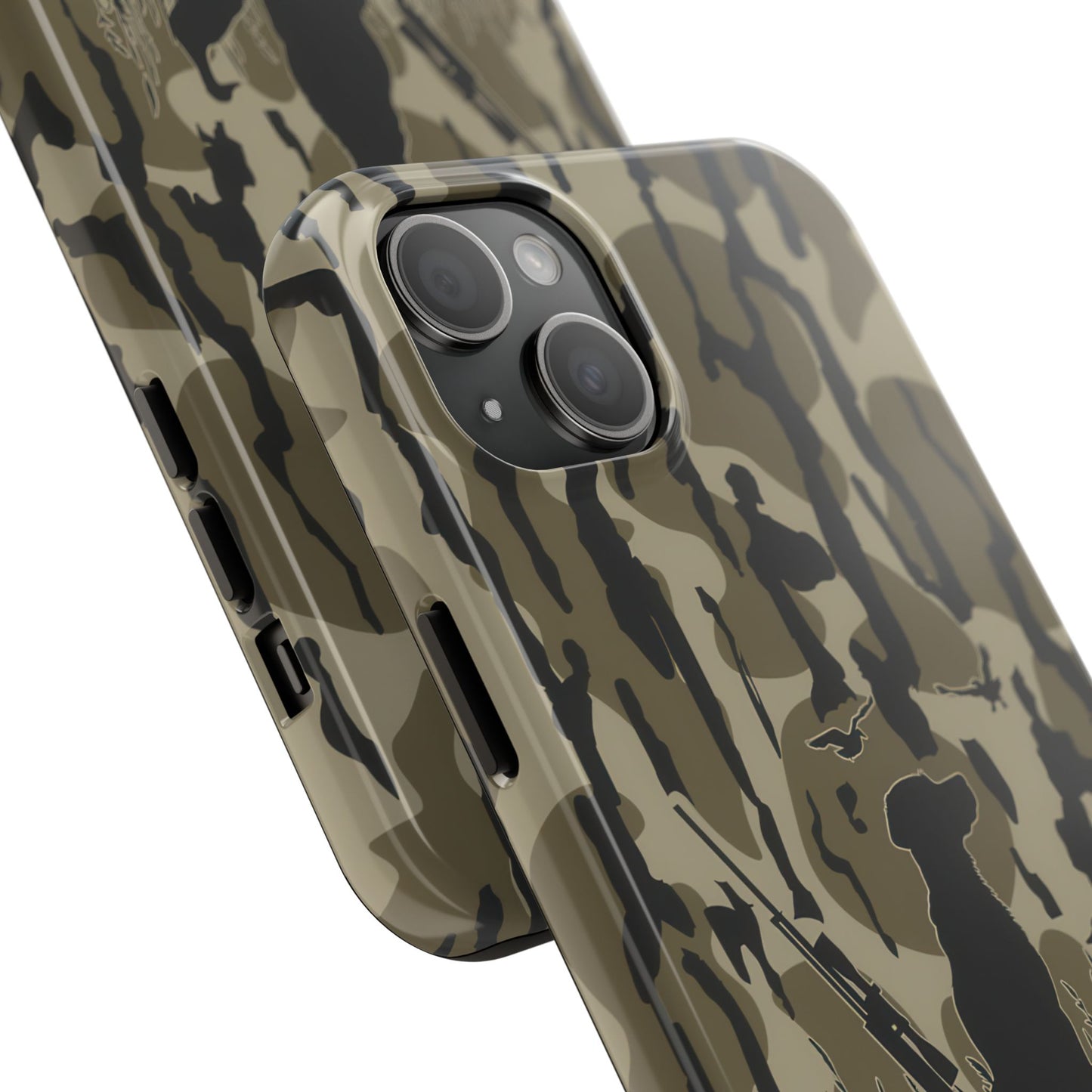 VINTAGE DUCK HUNTING CAMO TOUGH PHONE CASE – DOG HUNTER GIFT