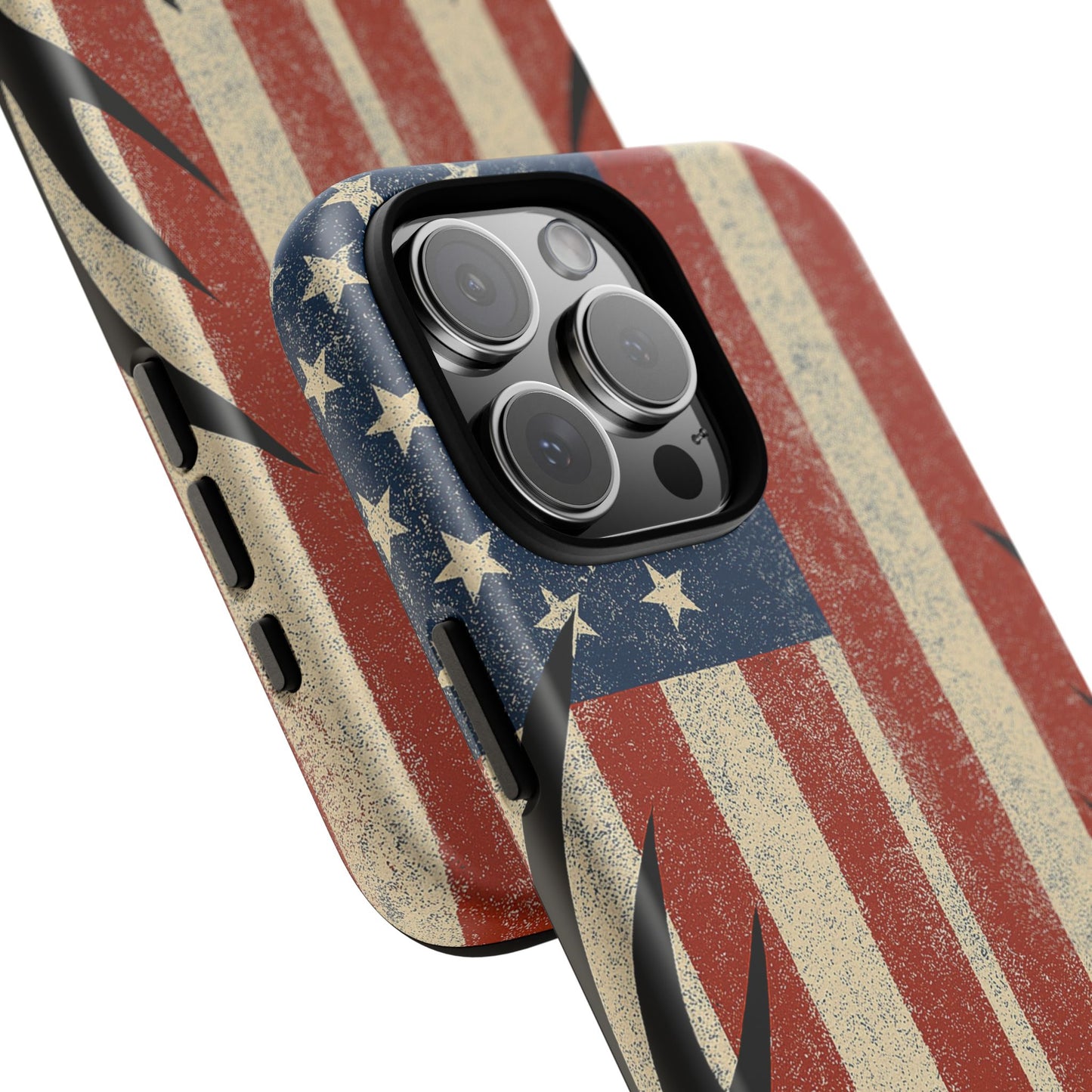 Deer Hunting American Flag Tough Phone Case